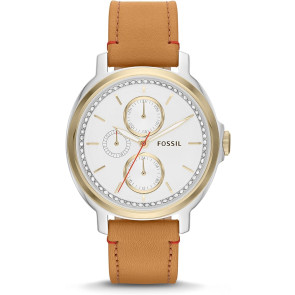 Horlogeband Fossil ES3523 Leder Bruin 18mm